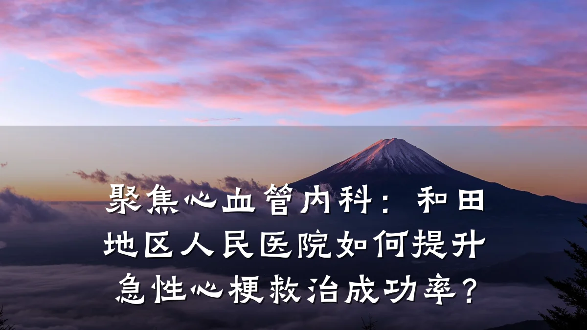 聚焦心血管内科：和田地区人民医院如何提升急性心梗救治成功率？