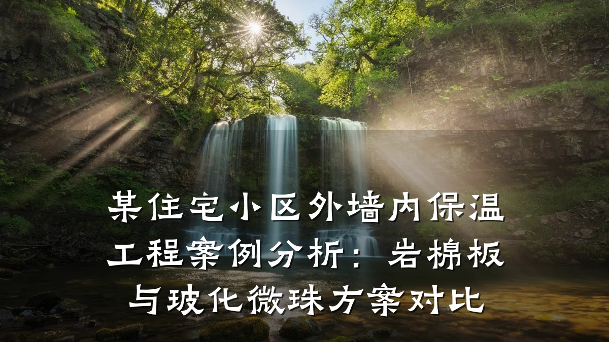 某住宅小区外墙内保温工程案例分析:岩棉板与玻化微珠方案对比
