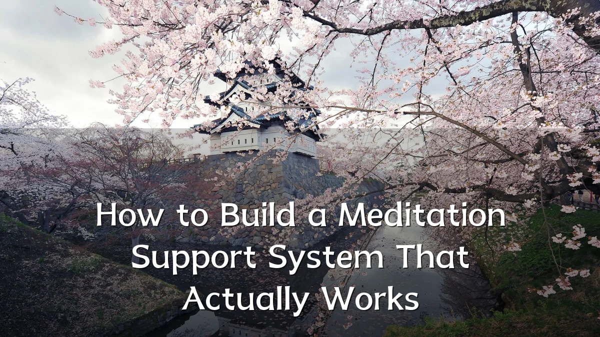How to Build a Meditation Support System That Actually Works
