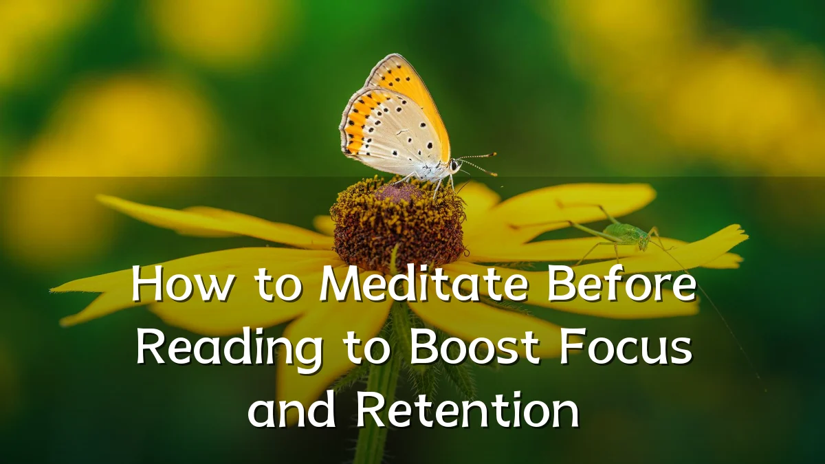 How to Meditate Before Reading to Boost Focus and Retention