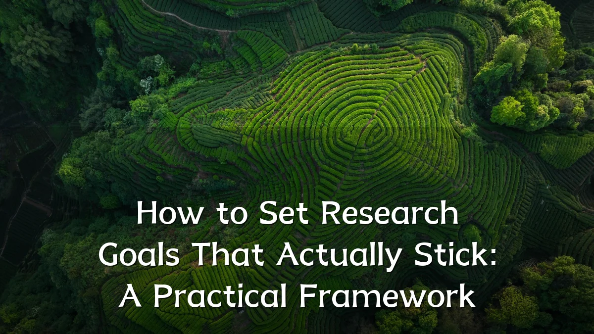 How to Set Research Goals That Actually Stick: A Practical Framework