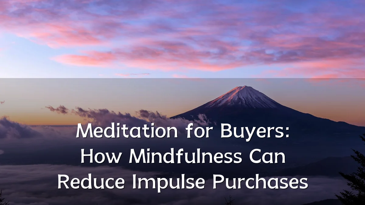 Meditation for Buyers: How Mindfulness Can Reduce Impulse Purchases