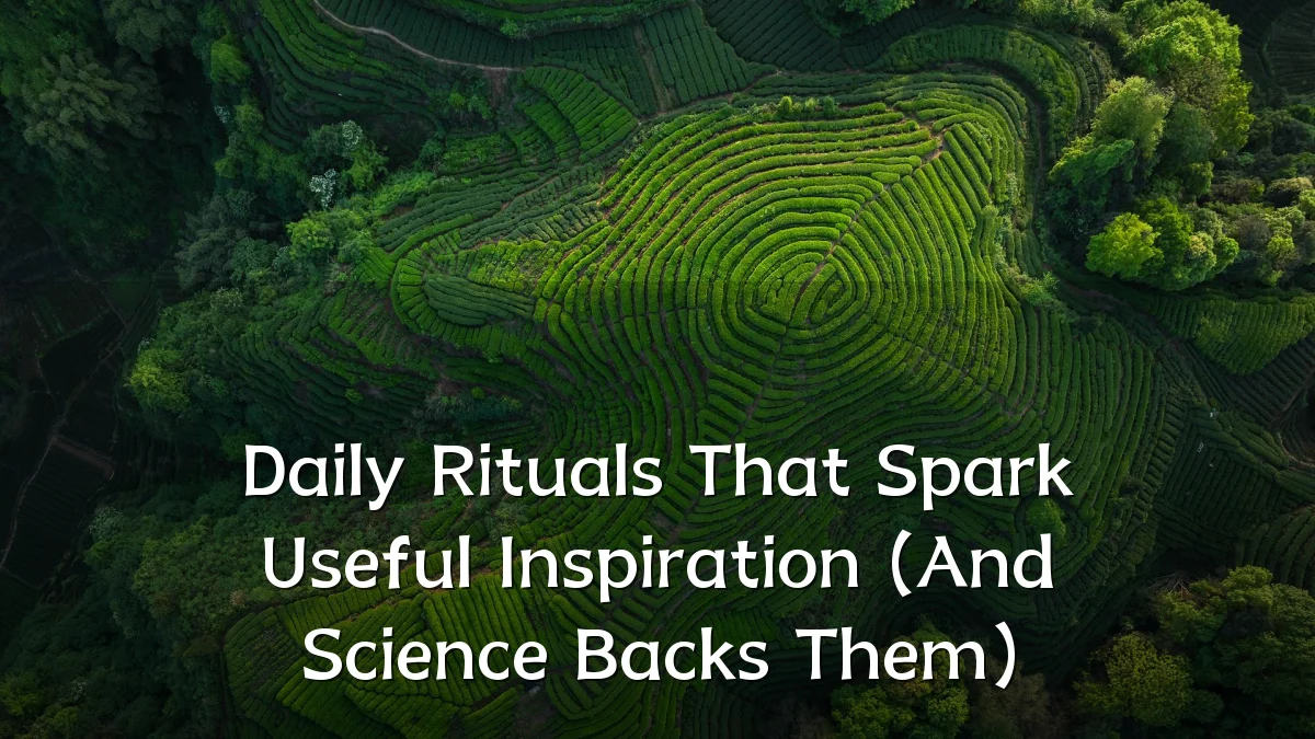 Daily Rituals That Spark Useful Inspiration (And Science Backs Them)