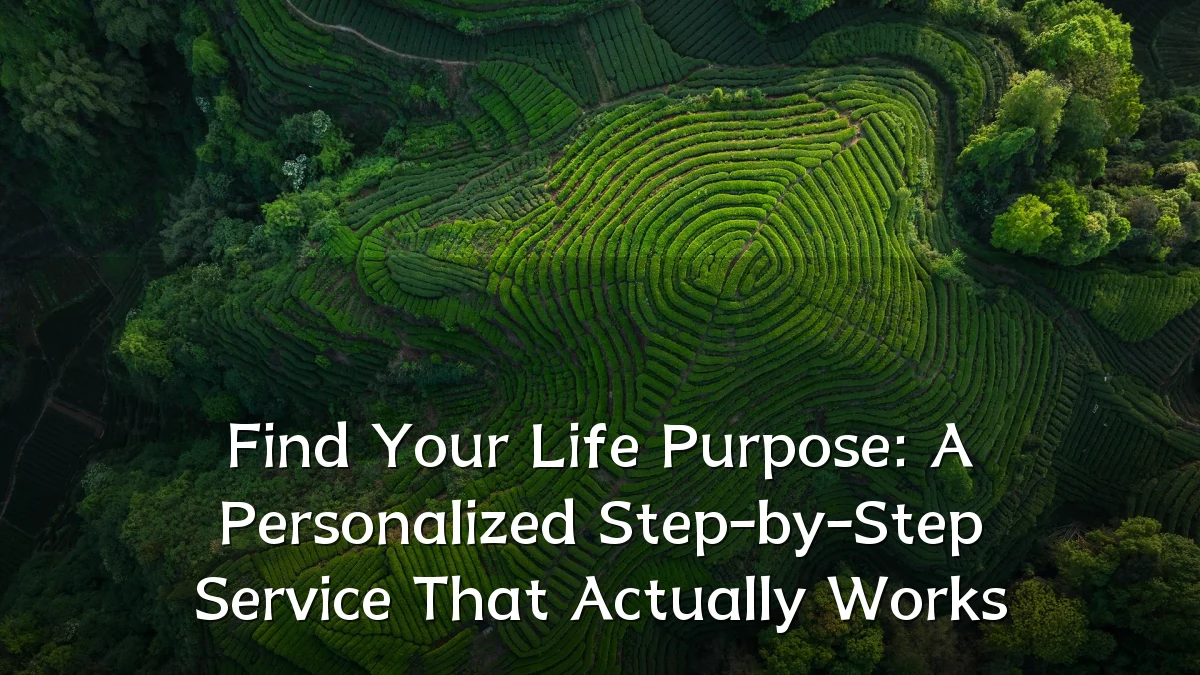Find Your Life Purpose: A Personalized Step-by-Step Service That Actually Works