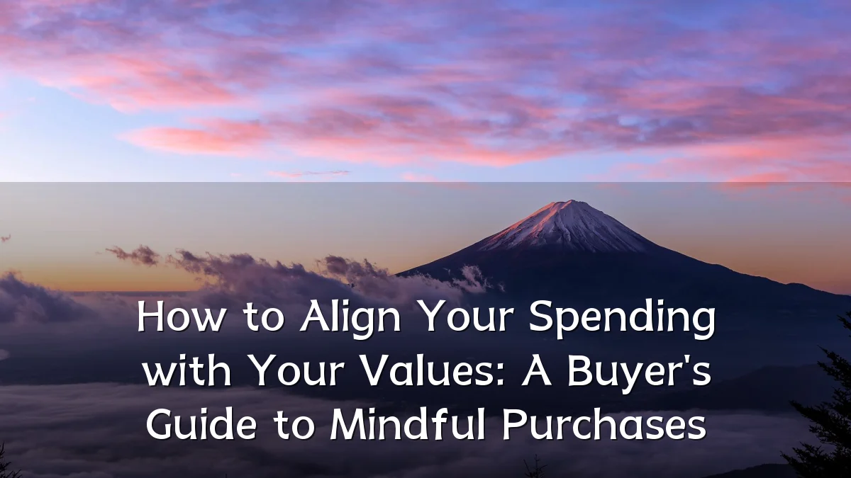 How to Align Your Spending with Your Values: A Buyer's Guide to Mindful Purchases