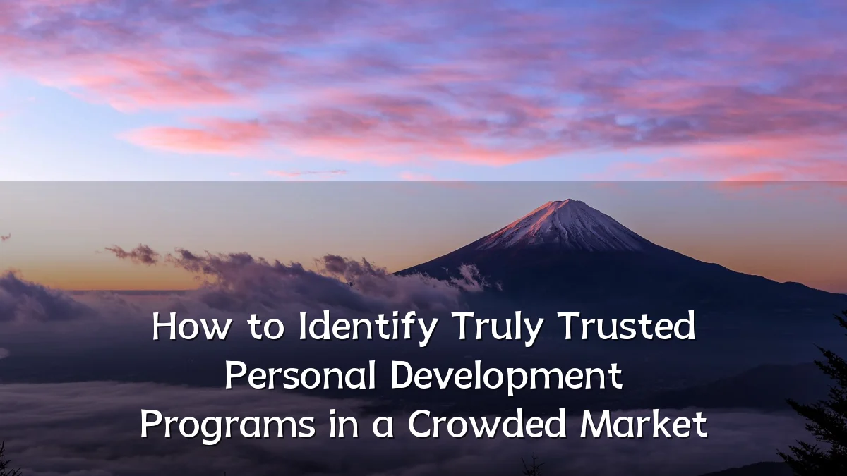 How to Identify Truly Trusted Personal Development Programs in a Crowded Market
