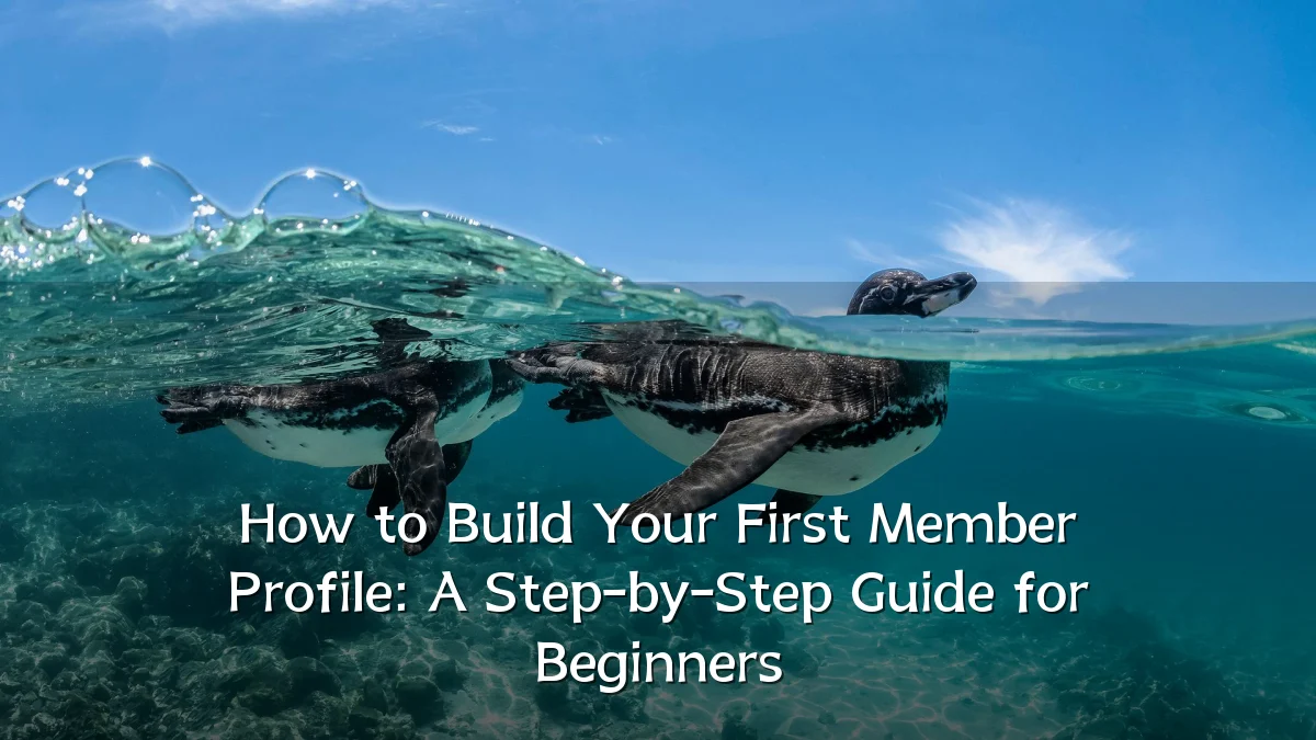 How to Build Your First Member Profile: A Step-by-Step Guide for Beginners