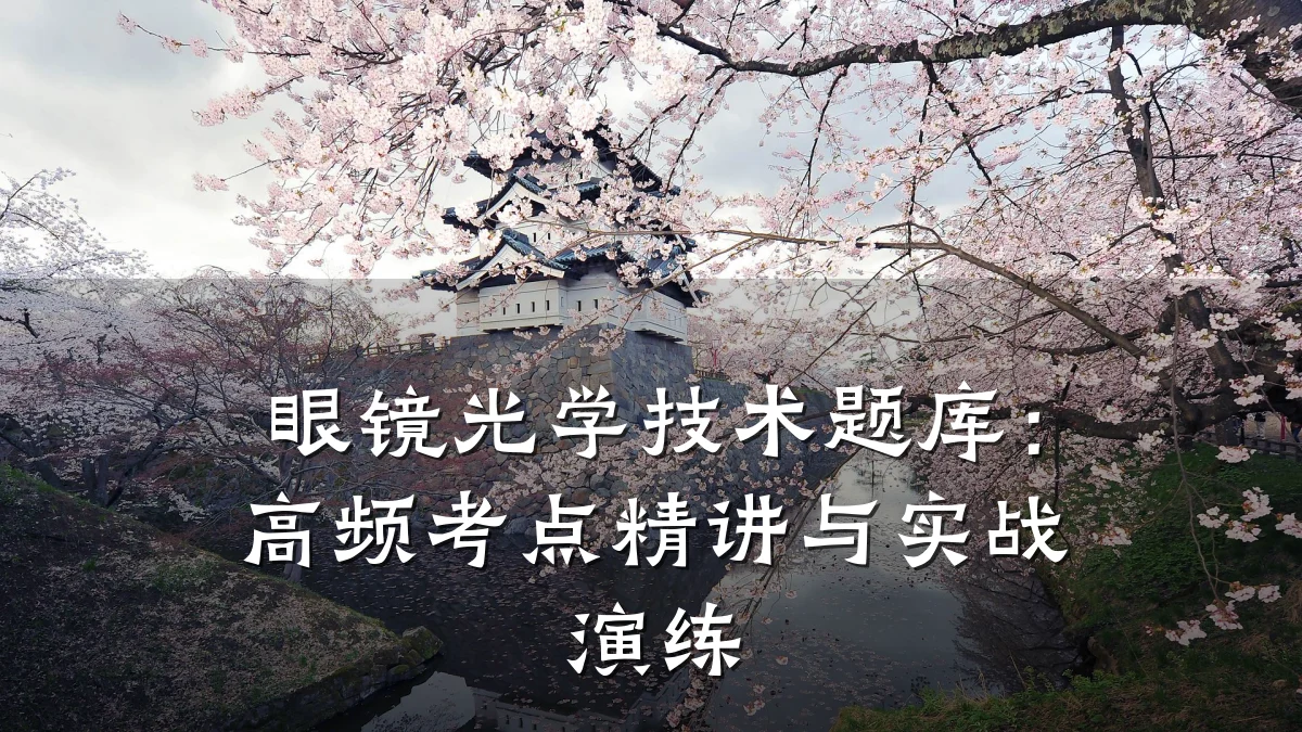 眼镜光学技术题库:高频考点精讲与实战演练